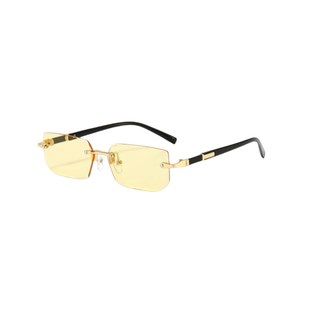 Echoarchiv | Sonnenbrille Modern Rechteckig Rahmenlos Retro