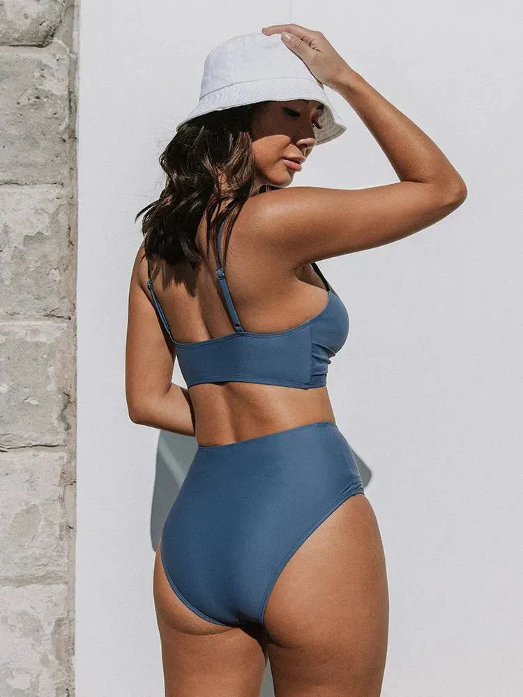 Damen Bikini Set mit Hoher Taille & Sommer-Strandmode | Echoarchiv