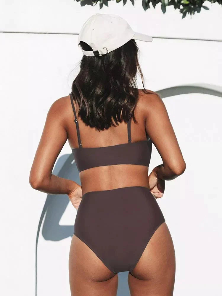 Damen Bikini Set mit Hoher Taille & Sommer-Strandmode | Echoarchiv