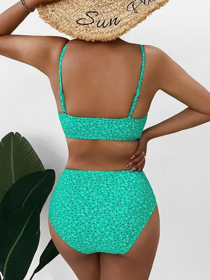 Damen Bikini Set mit Hoher Taille & Sommer-Strandmode | Echoarchiv