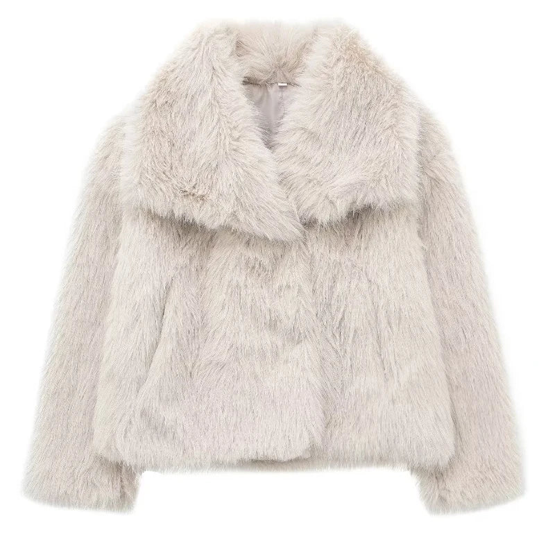 Echoarchiv | Warme Pelzjacke Für Damen In Stilvollem Design
