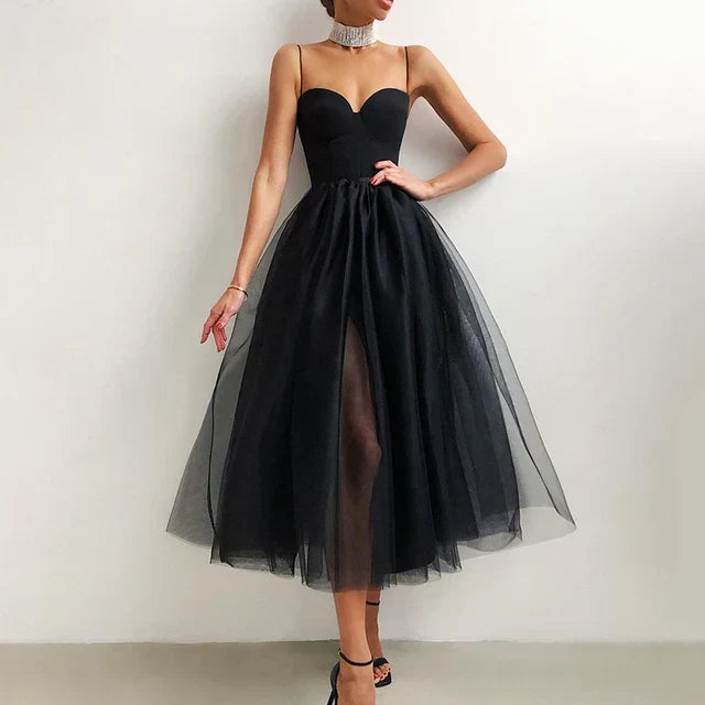 Echoarchiv | Elegantes Tüll Korsett Abendkleid für Damen