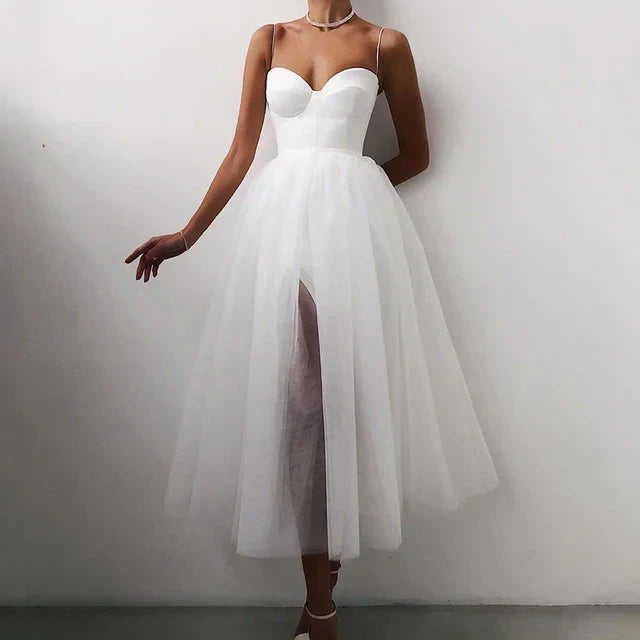 Echoarchiv | Elegantes Tüll Korsett Abendkleid für Damen