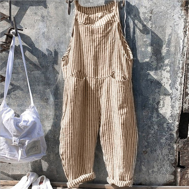 Echoarchiv - Gestreifter Baggy-Jumpsuit im Vintage-Stil