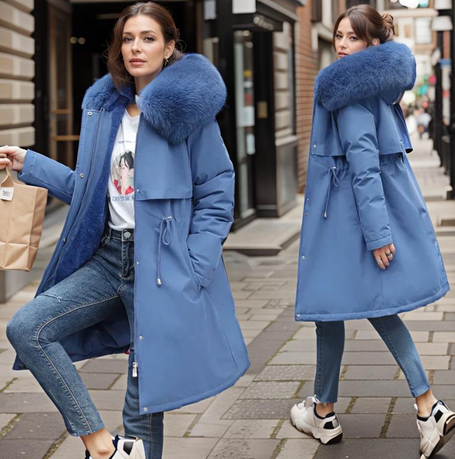 Damen Winterparka mit Wasserdichtem Material & Kapuze | Echoarchiv