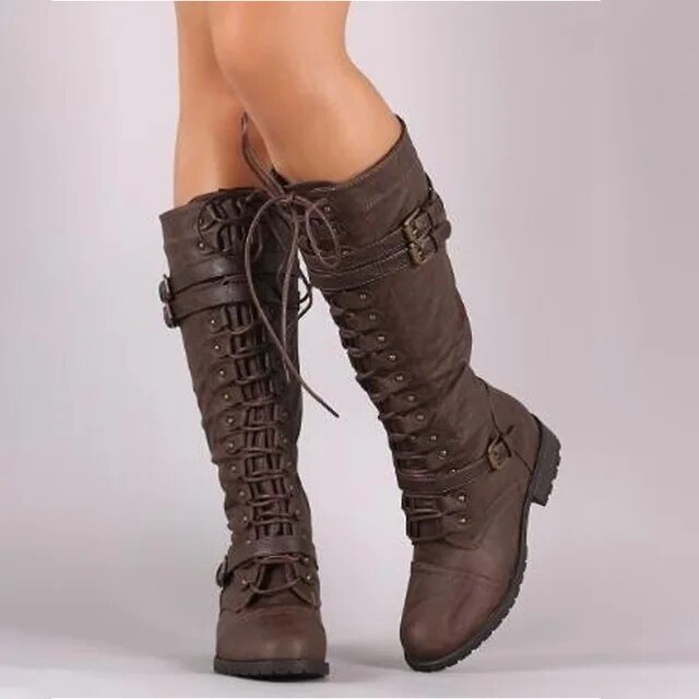 Echoarchiv | Retro Schnürstiefel mit Schnalle
