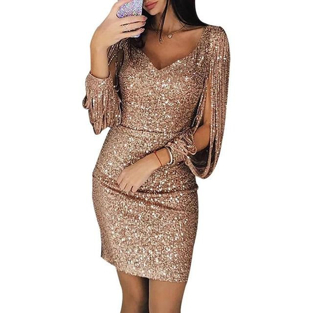 Partykleid mit Pailletten - Sloane – Élara
