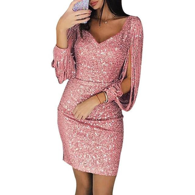 Partykleid mit Pailletten - Sloane – Élara