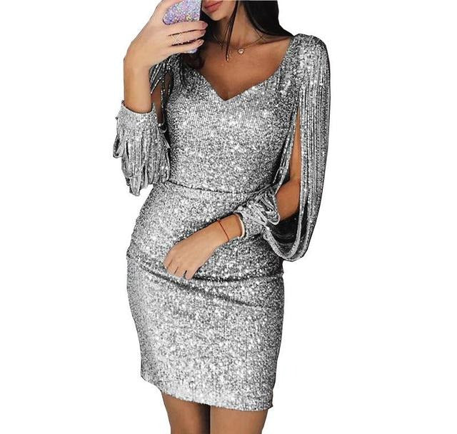 Partykleid mit Pailletten - Sloane – Élara