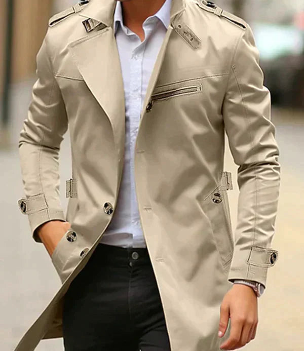 Echoarchiv | Herren-Trenchcoat - Klassischer Old Money Stil