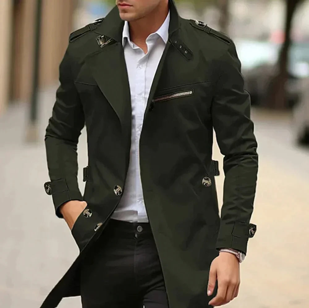 Echoarchiv | Herren-Trenchcoat - Klassischer Old Money Stil