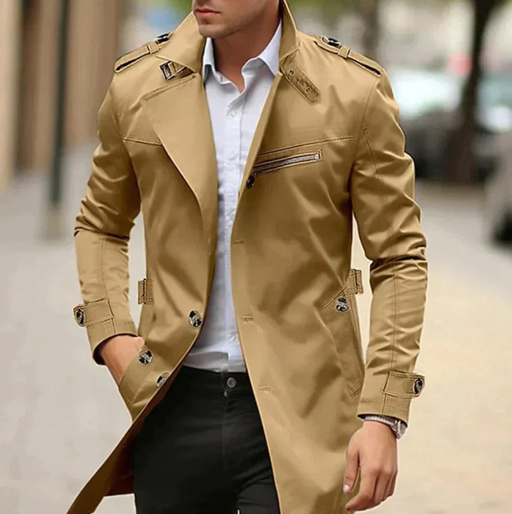 Echoarchiv | Herren-Trenchcoat - Klassischer Old Money Stil