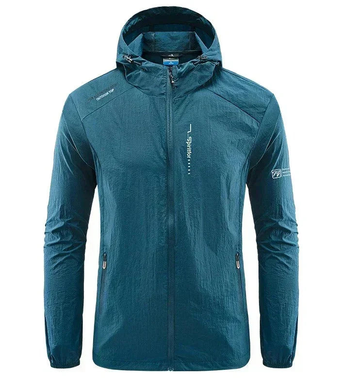 Echoarchiv | Herren WindbrEchoarchivker Jacke - Voller Reißverschluss und Kapuze