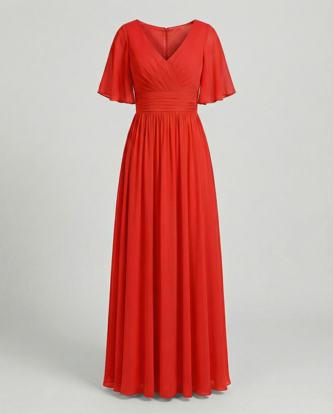 Echoarchiv | Kleid Fließendes V-Ausschnitt Chiffonkleid für Damen