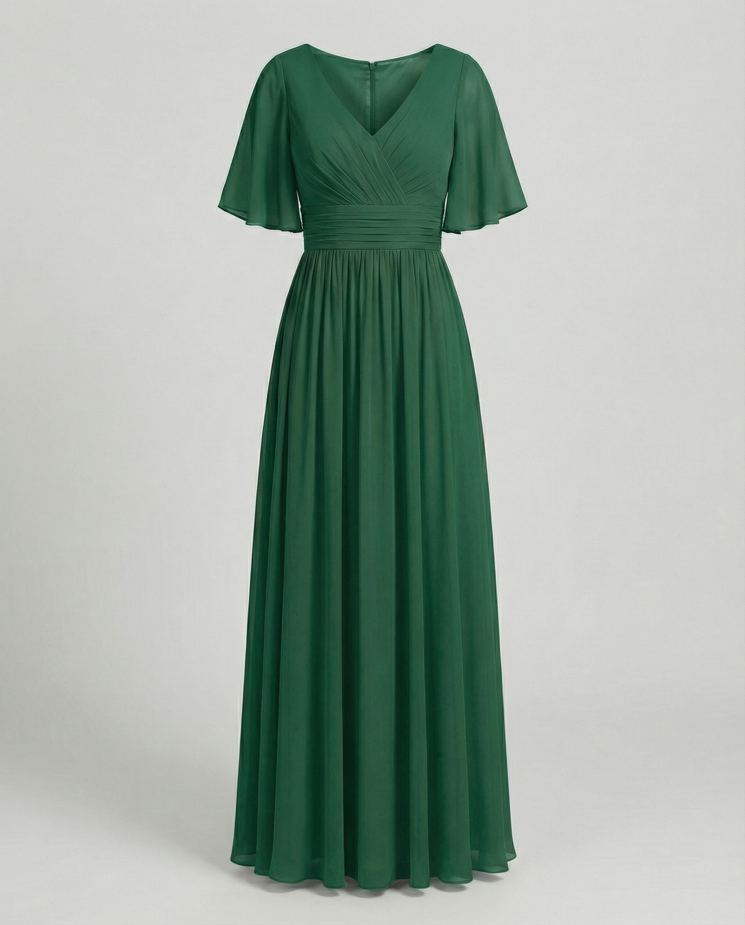 Echoarchiv | Kleid Fließendes V-Ausschnitt Chiffonkleid für Damen
