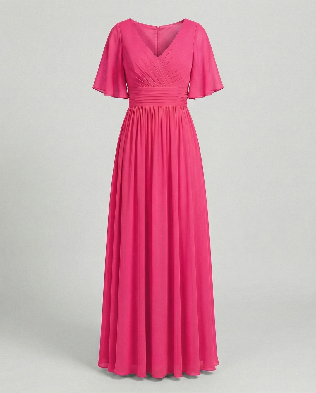 Echoarchiv | Kleid Fließendes V-Ausschnitt Chiffonkleid für Damen
