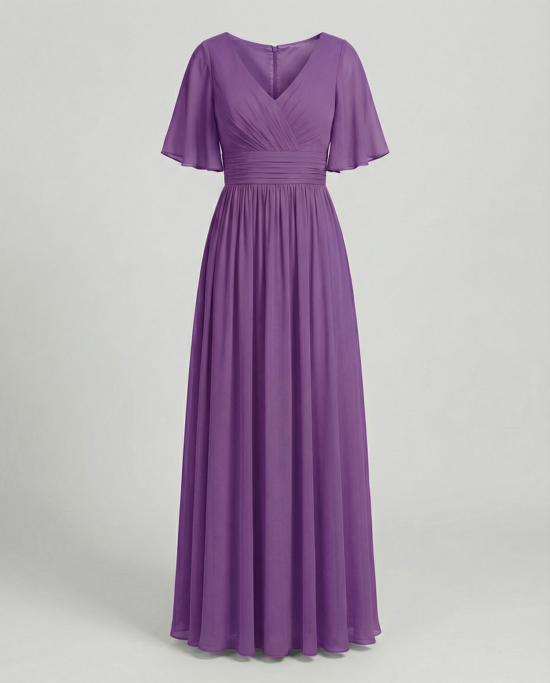 Echoarchiv | Kleid Fließendes V-Ausschnitt Chiffonkleid für Damen