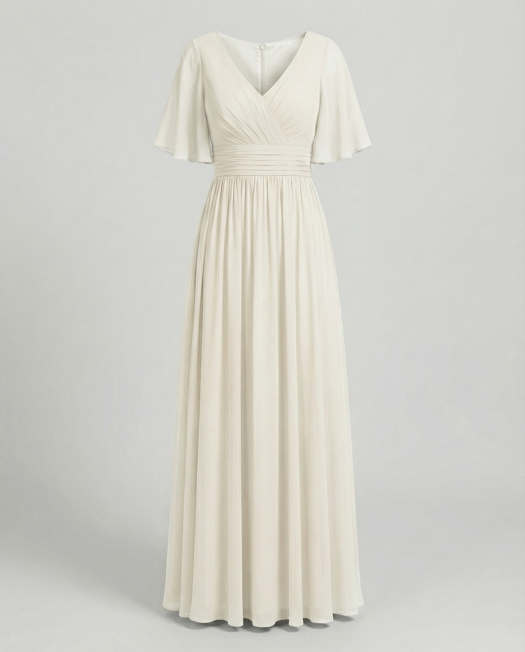 Echoarchiv | Kleid Fließendes V-Ausschnitt Chiffonkleid für Damen