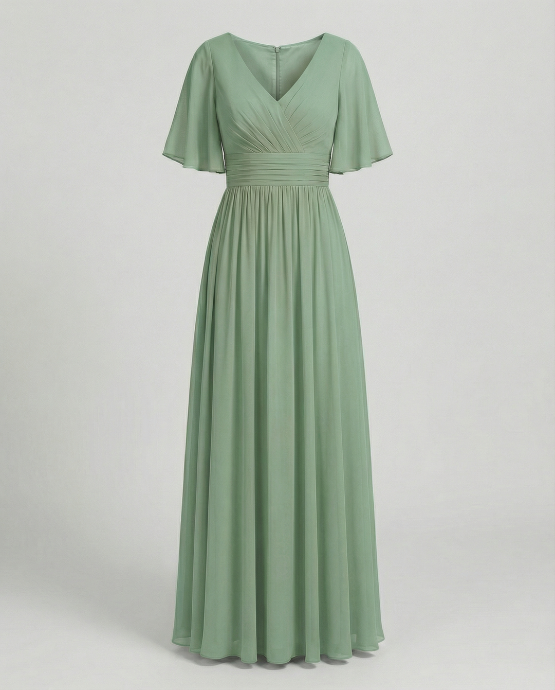 Echoarchiv | Kleid Fließendes V-Ausschnitt Chiffonkleid für Damen