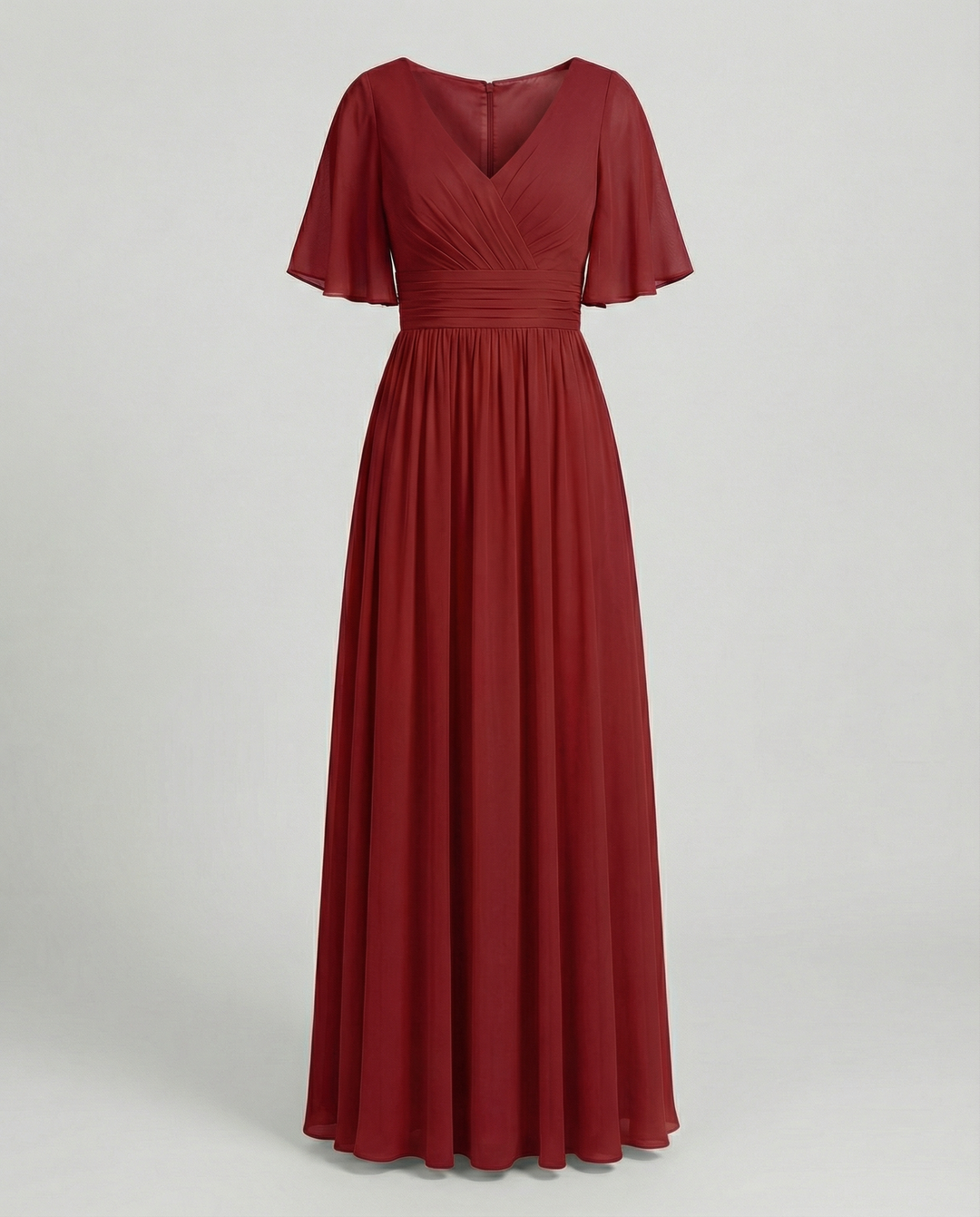 Echoarchiv | Kleid Fließendes V-Ausschnitt Chiffonkleid für Damen