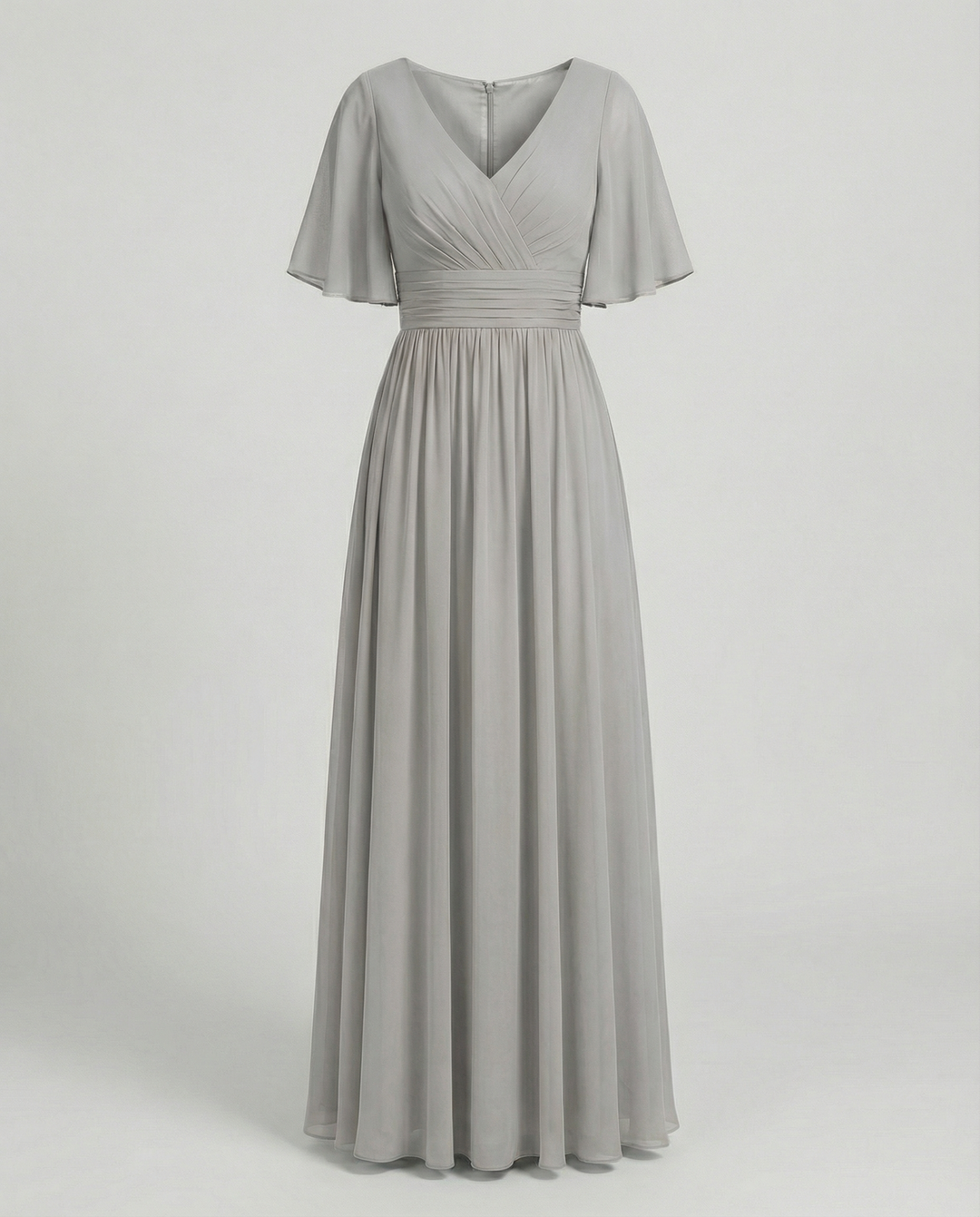 Echoarchiv | Kleid Fließendes V-Ausschnitt Chiffonkleid für Damen