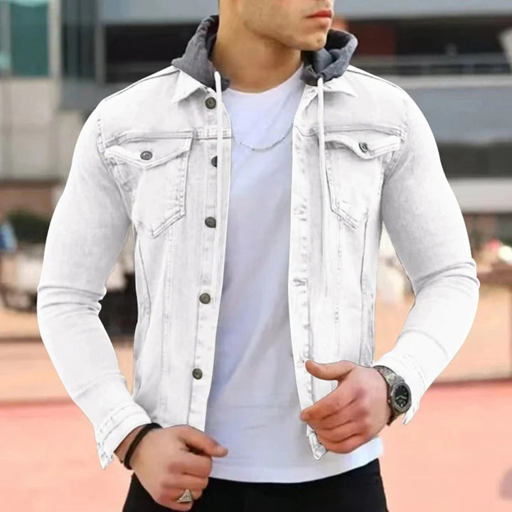 Denim-Shirt mit Kapuze