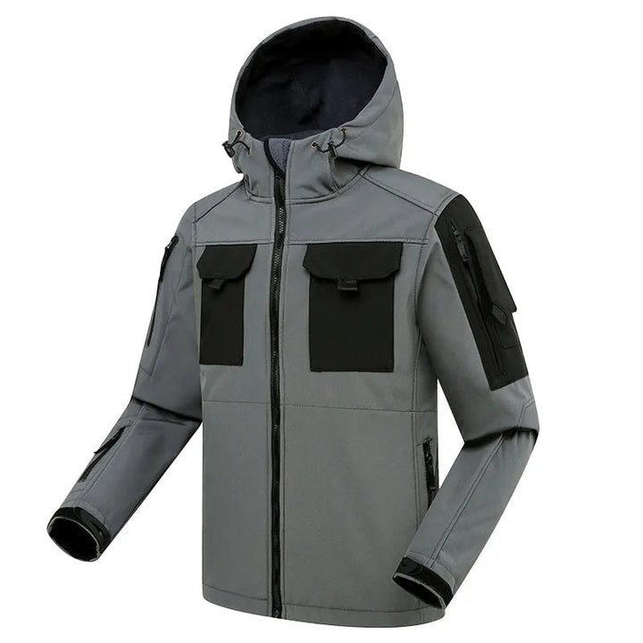 Outdoor Herren Cargo Set wasserdicht und winddicht mit Kapuze für Wandern und täglichen Gebrauch – Marzano