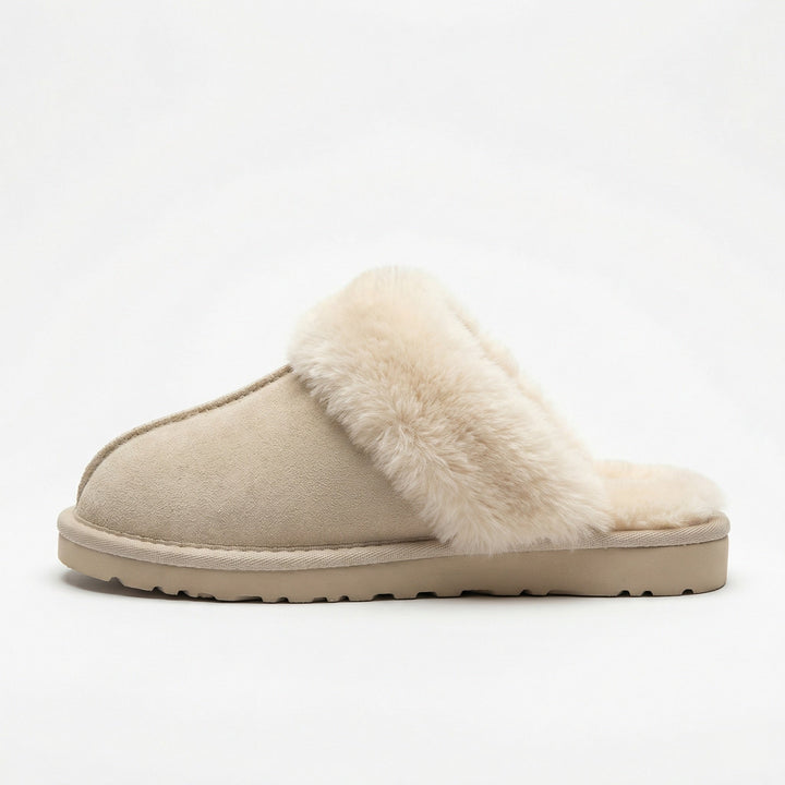 Clogs - Damen Retro Wildleder Slip-On Mule Echoarchiv