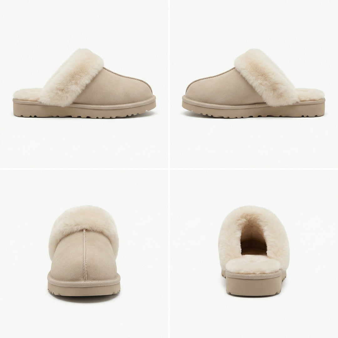 Clogs - Damen Retro Wildleder Slip-On Mule Echoarchiv