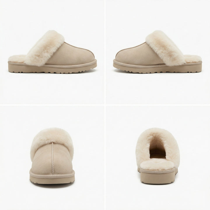 Clogs - Damen Retro Wildleder Slip-On Mule Echoarchiv
