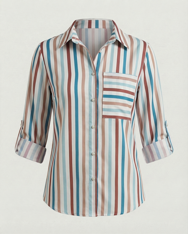 Echoarchiv | Bluse mit Umlegekragen