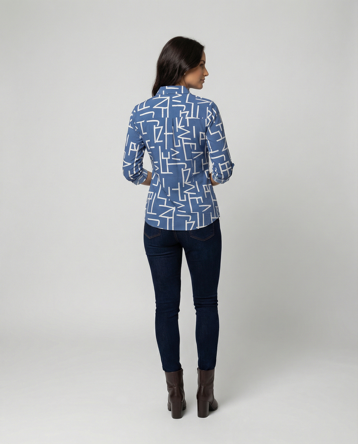 Echoarchiv | Bluse mit Umlegekragen