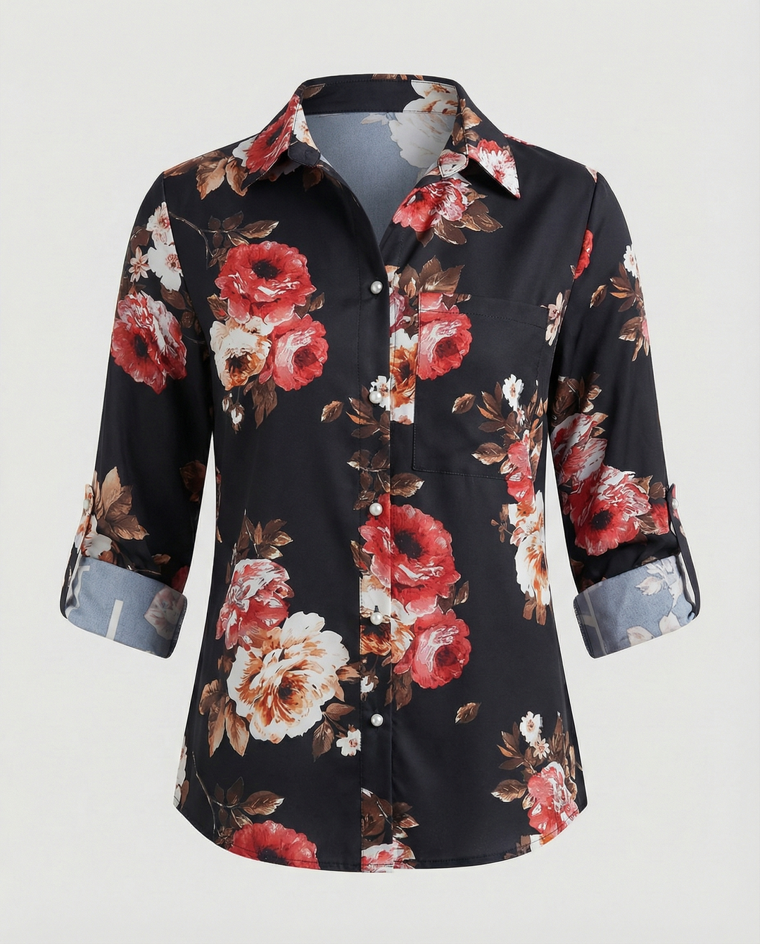 Echoarchiv | Bluse mit Umlegekragen