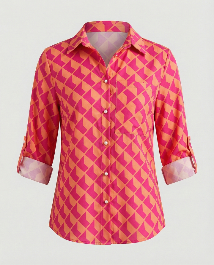 Echoarchiv | Bluse mit Umlegekragen