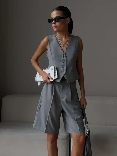 Echoarchiv | Sommer-Weste und Shorts Set