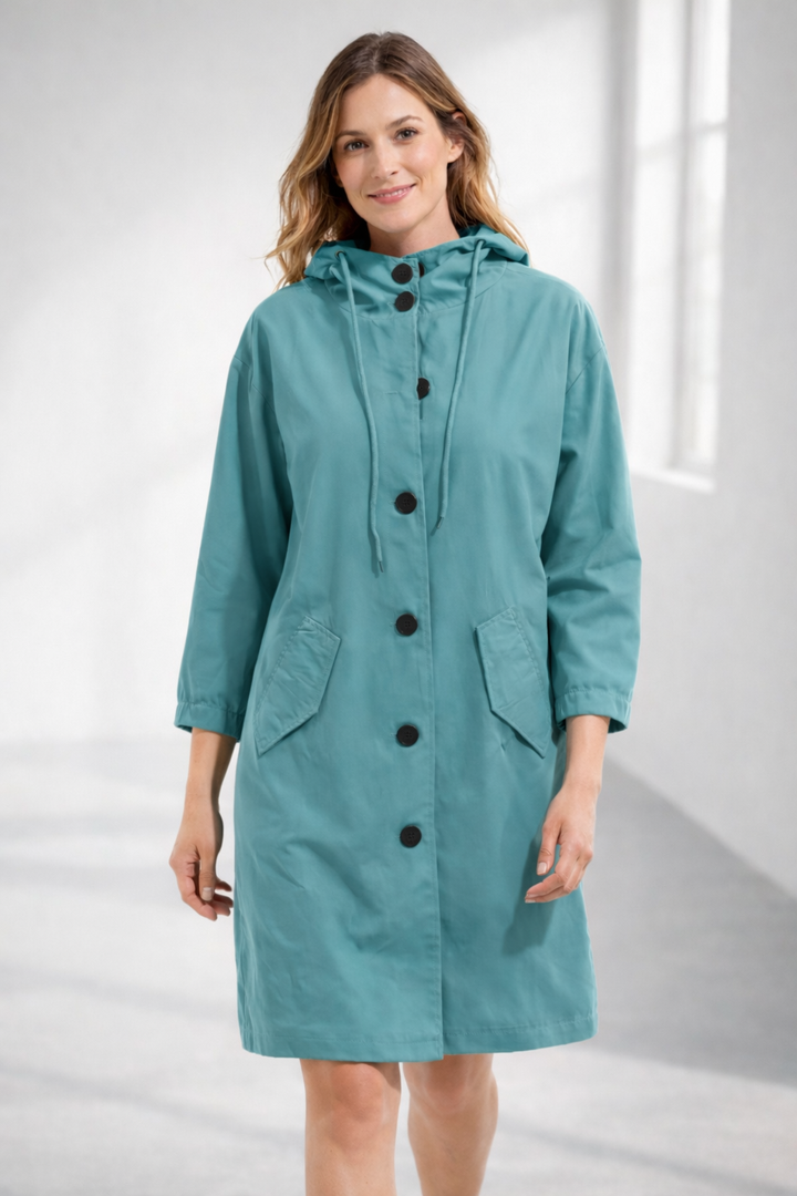 Damen Kapuzenjacke in mittlerer Länge – Célinea
