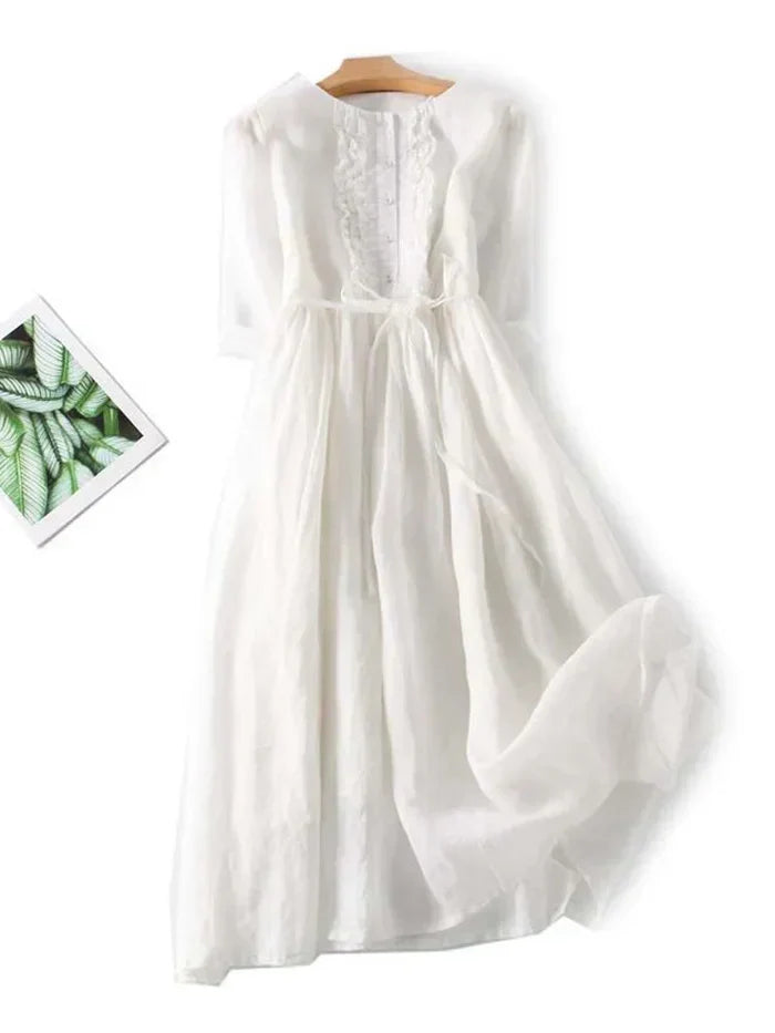 Echoarchiv | Elegantes Leinenkleid