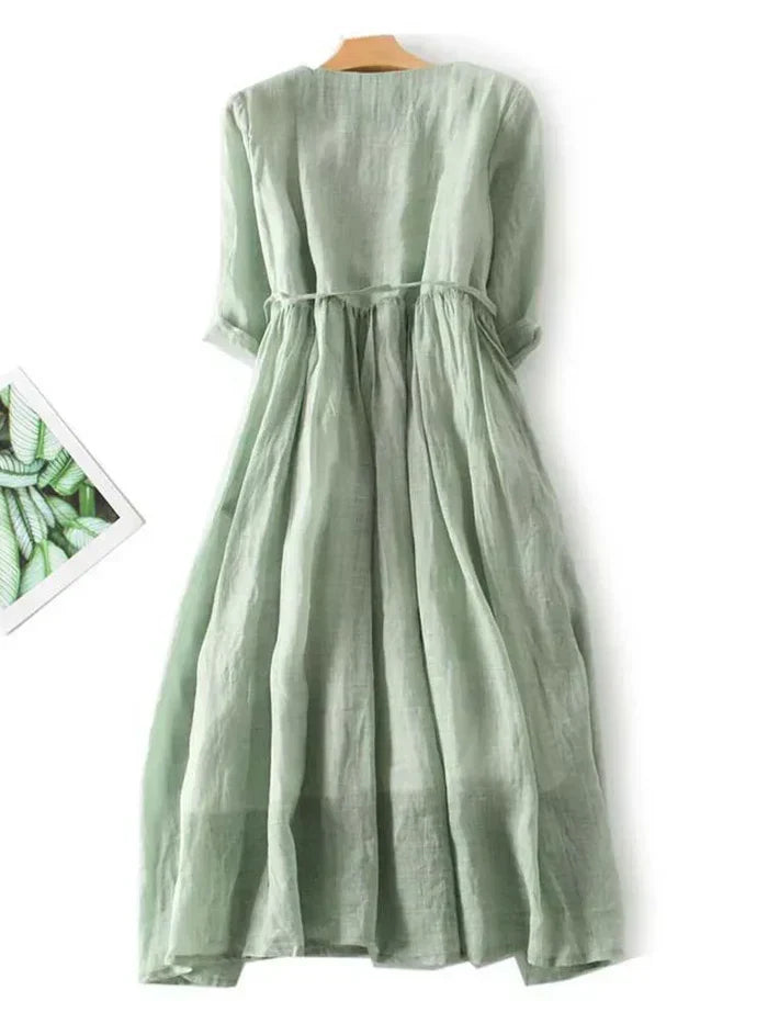 Echoarchiv | Elegantes Leinenkleid