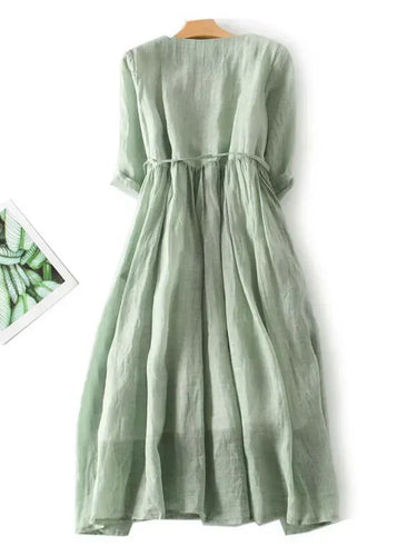 Echoarchiv | Elegantes Leinenkleid