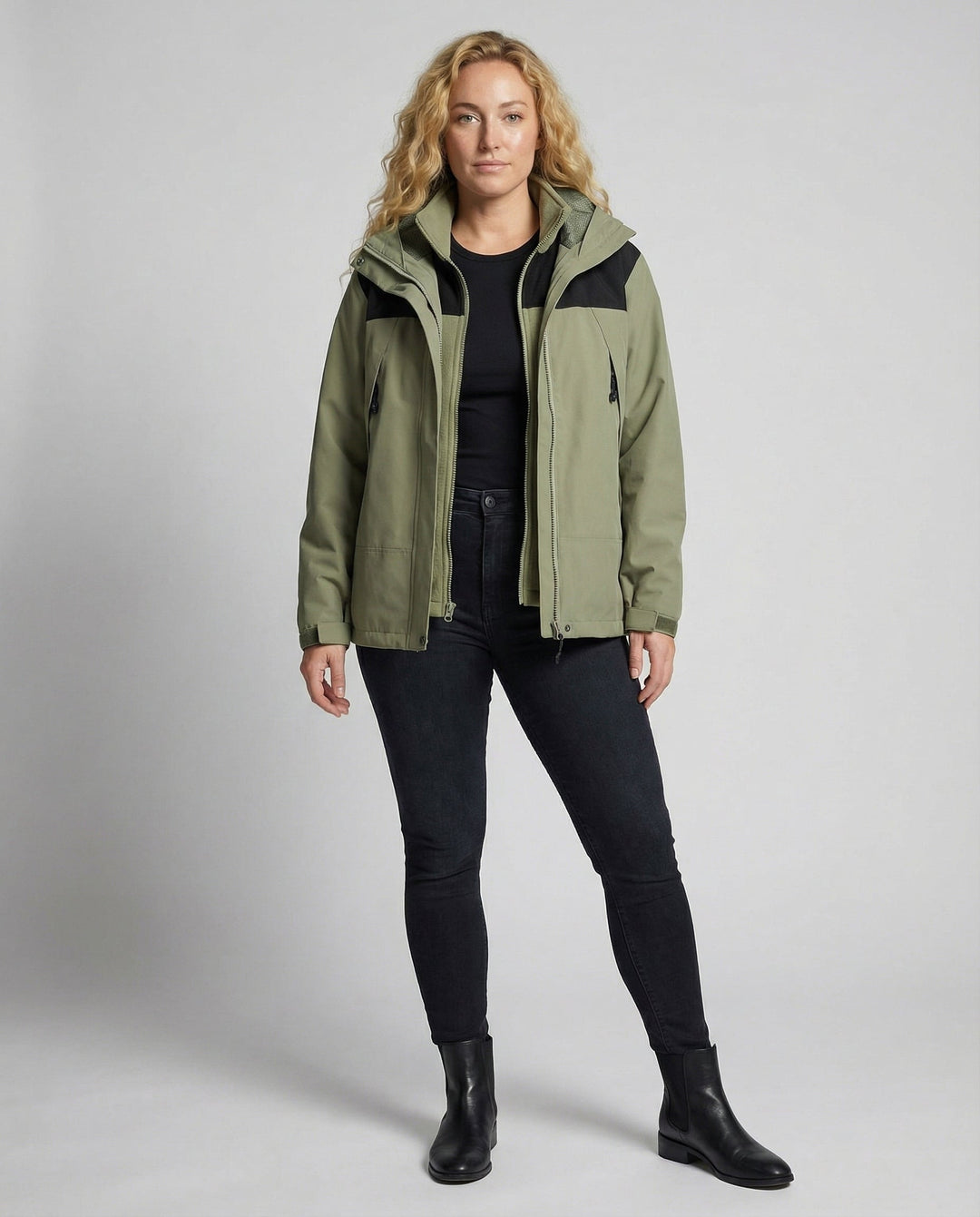 Warme Damen Winterjacke Fleece | Echoarchiv