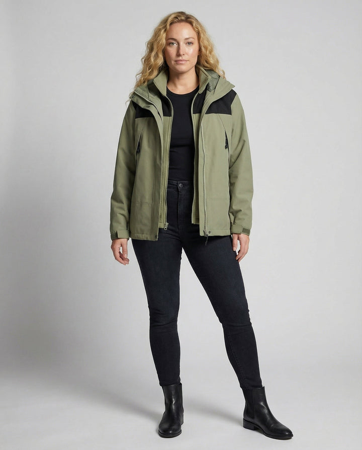Warme Damen Winterjacke Fleece | Echoarchiv