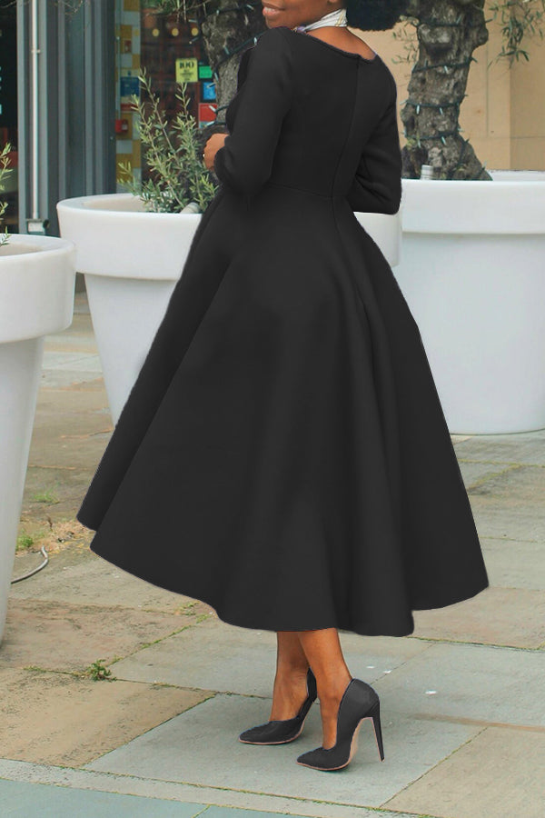 Echoarchiv | 3/4-Ärmel Swing-Kleid