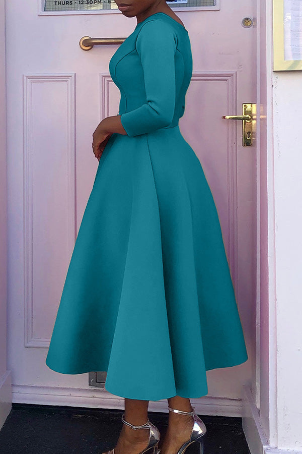 Echoarchiv | 3/4-Ärmel Swing-Kleid