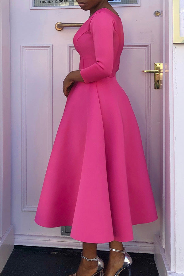 Echoarchiv | 3/4-Ärmel Swing-Kleid