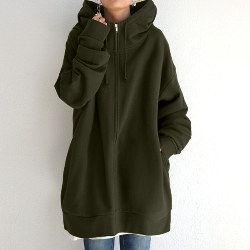 Echoarchiv | Winterpullover mit Kapuze In Oversize Größe