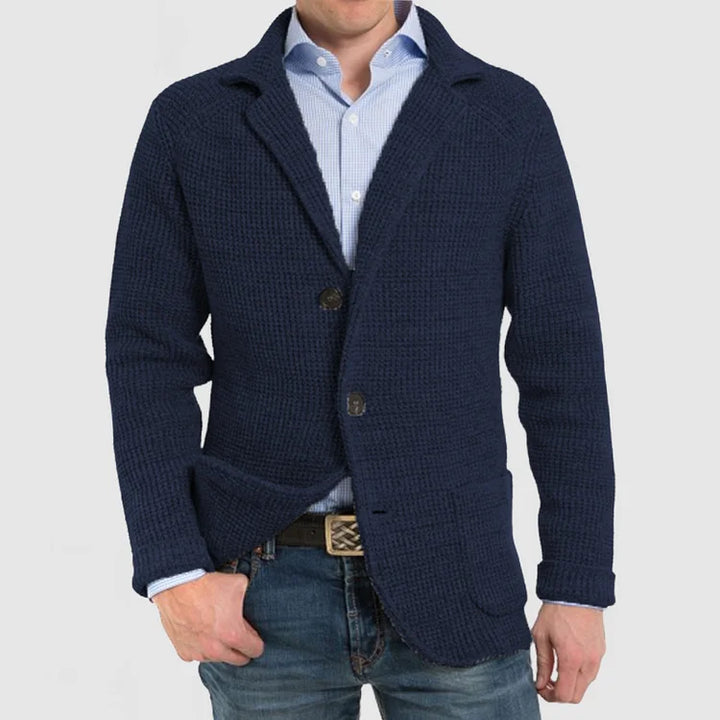 Echoarchiv | Herren Strickblazer mit zwei Knöpfen