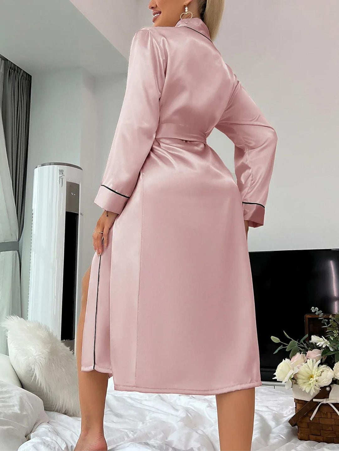 Echoarchiv | Kimono Klassisch Satin Kimono Robe