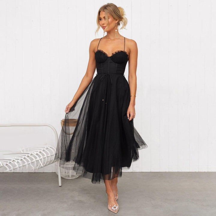 Echoarchiv | Midi Kleid für Frauen Elegante Partykleidung
