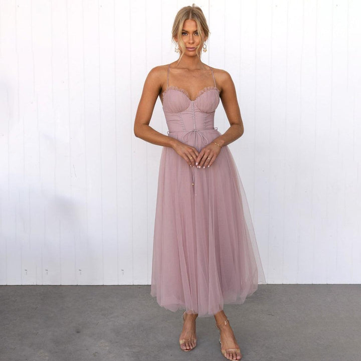 Echoarchiv | Midi Kleid für Frauen Elegante Partykleidung
