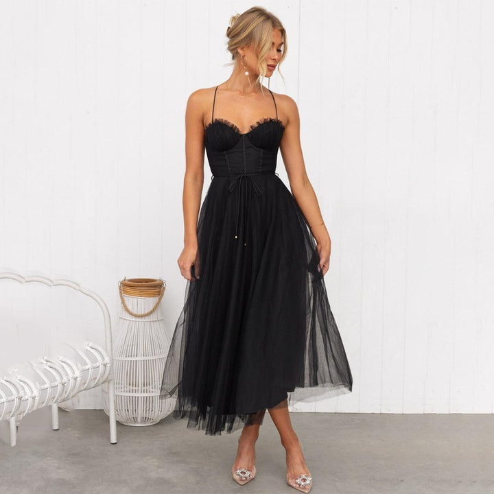 Echoarchiv | Midi Kleid für Frauen Elegante Partykleidung